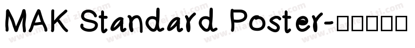 MAK Standard Poster字体转换